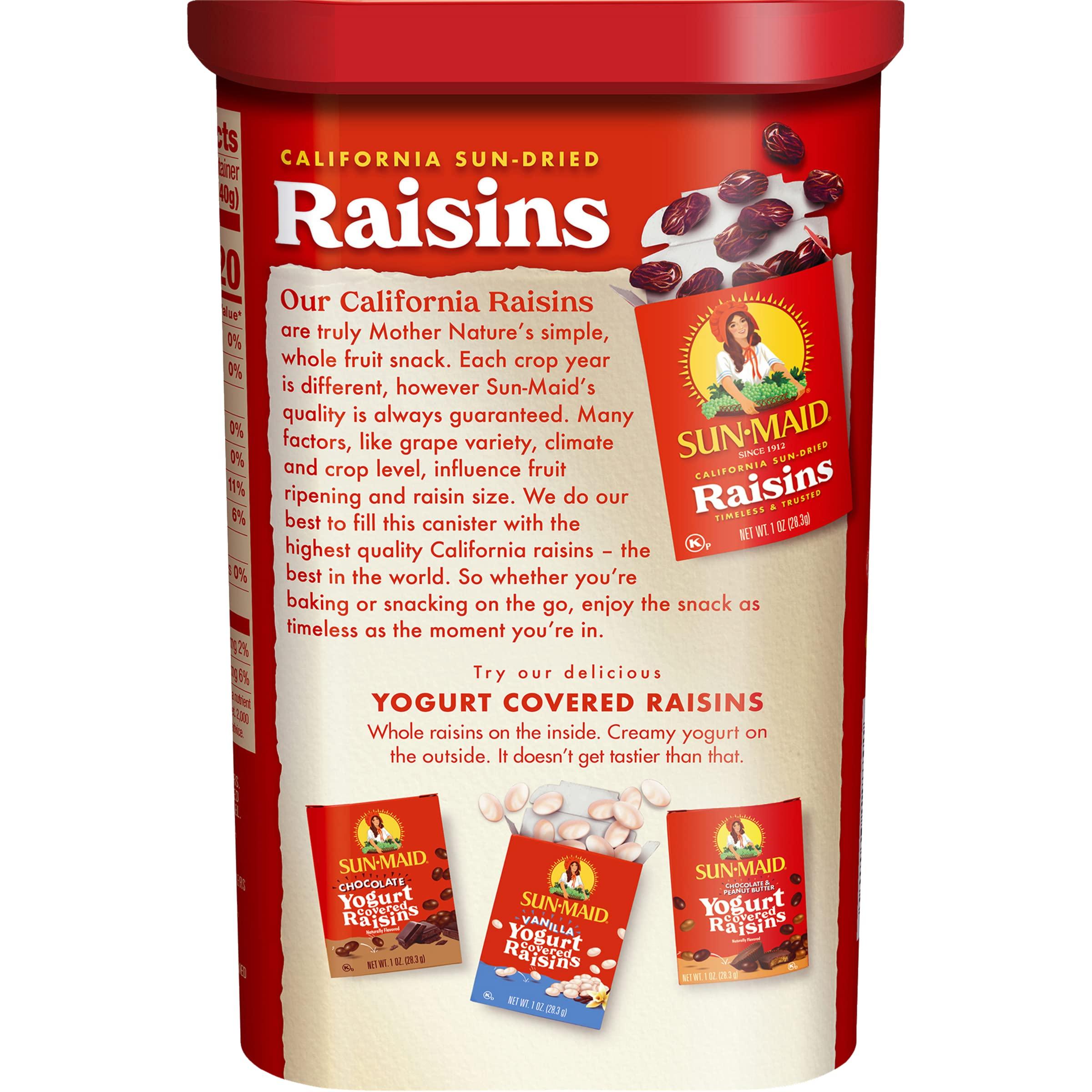 Sun-Maid Sun-Maid Raisins Canister (20 Ounce, Pack of 3)