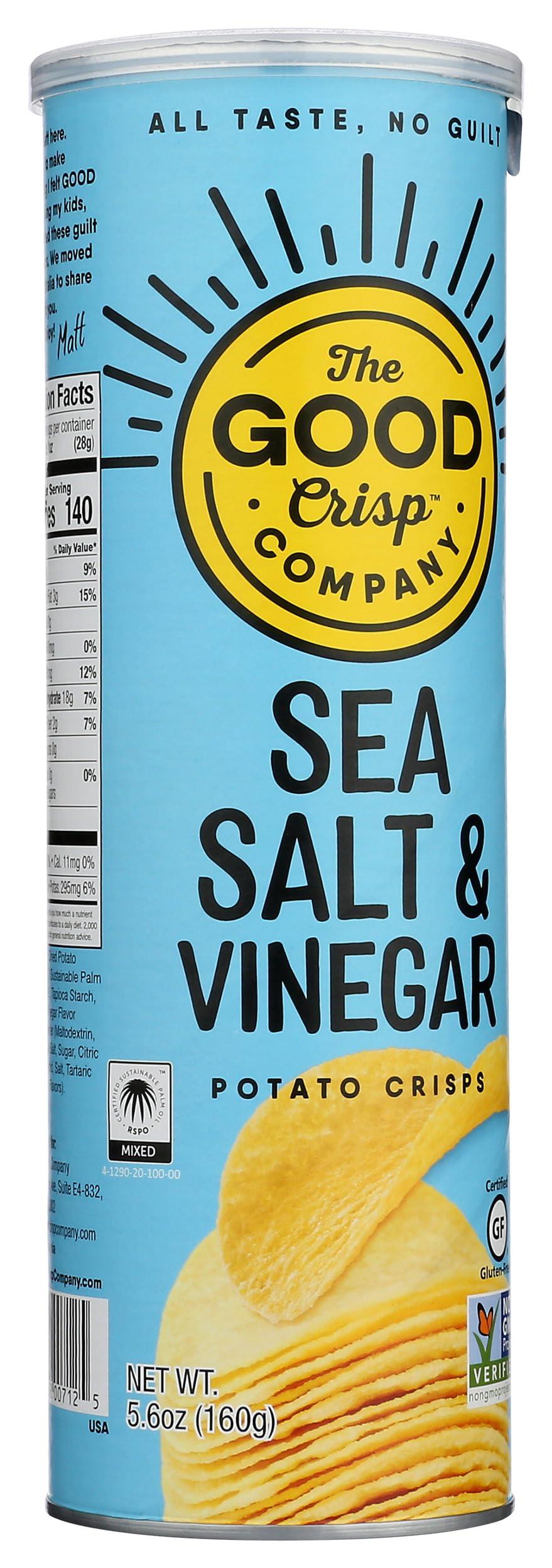 The Good Crisp Company The Good Crisp Company, Potato Crisps Sea Salt Vinegar, 5.6 Ounce