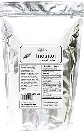 NuSci NuSci Inositol Bulk Pure Powder NF12 & FCC Quality Standard (4540g (10 Lb))