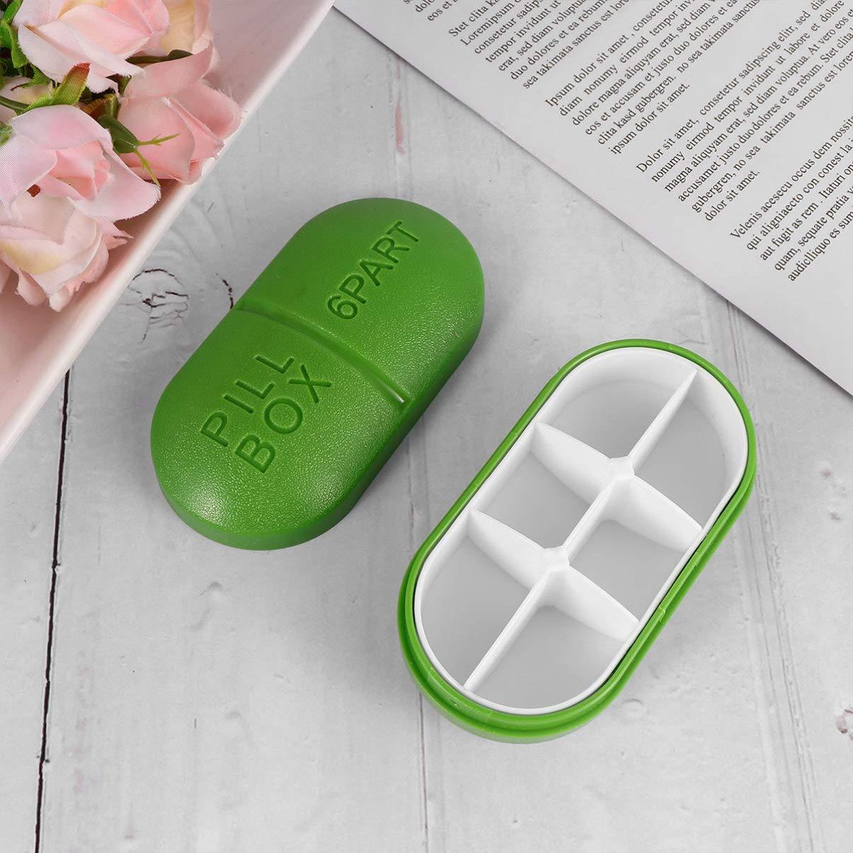 DOITOOL 2pcs Box Medicine Storage Case Pill Case Capsule Container