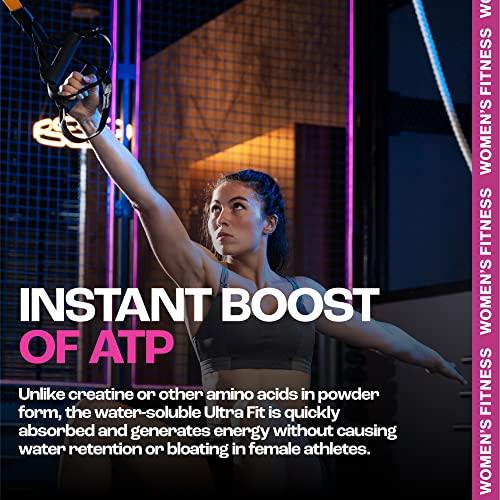 MMUSA Creatine for Women Athletes, Burn Fat, Pre-Workout, Fitness, Instant Energy, Muscle Tone, Aerobics, Endurance, Cycling, Running & Stamina. Muscle Without Bulk, Amino Acids, Vitamins. Cherry