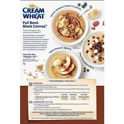 Cream of Wheat Cream of Wheat Maple Brown Sugar Hot Cereal, 2 1/2 Minute Cook Time, 24 Ounce