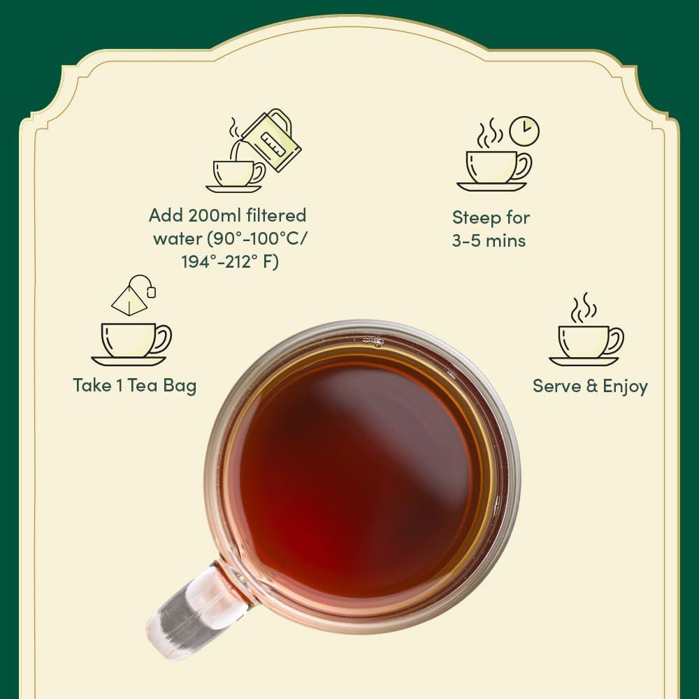 VAHDAM VAHDAM, Assorted Chai Tea Bags Sampler (5 Flavors, 20 Ecofriendly Pyramid Tea bags) I Valentines Day Gift Ideas for Women & Men | Masala Chai Tea Varieties from India | Gluten Free & Non GMO