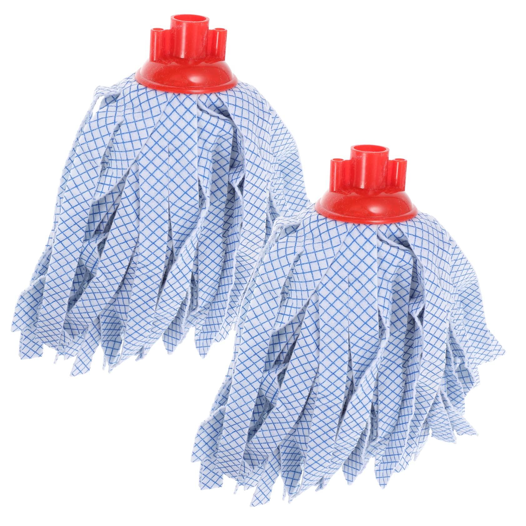 COLLBATH COLLBATH 2pcs Mop Replacement Head Accessories Mop Cleaning Tool Practical Mop Cloth Cleaning Mops Cotton Floor Cleaning Mop Head Mop Refill Floor Mops Scraper