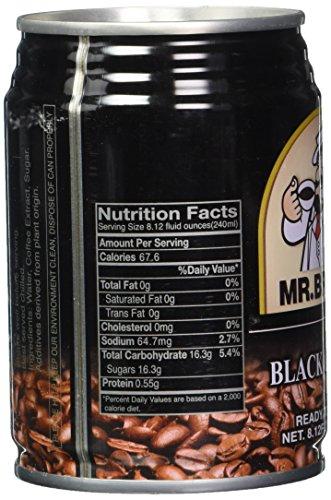 Mr. Brown Mr. Brown Black Coffee, 8.12 Ounce (Pack of 24)