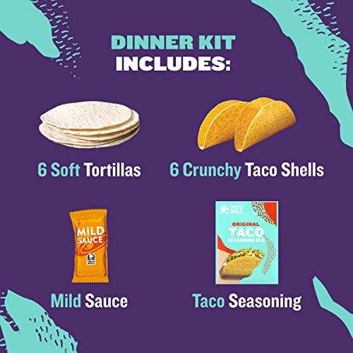 Taco Bell Taco Bell Crunchy & Soft Taco Dinner Kit, 12.77 oz Box (Pack of 10)