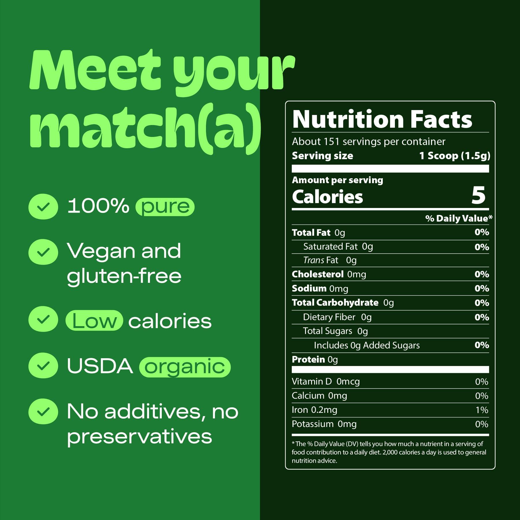 MATCHA DNA MATCHA DNA Certified Organic Matcha Green Tea Powder (8 oz TIN CAN)