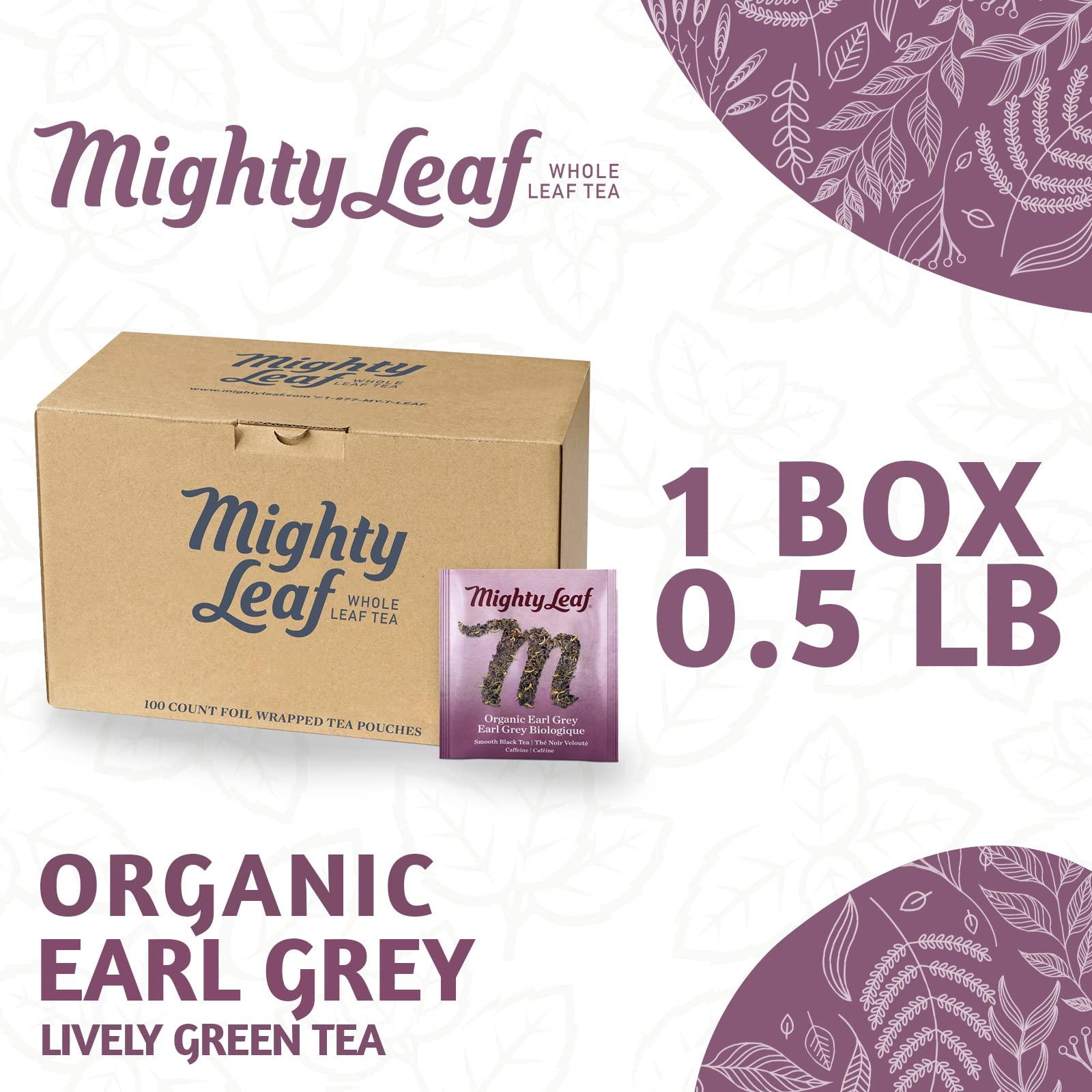 Mighty Leaf Mighty Leaf Organic Earl Grey Tea, 100 Tea Pouches