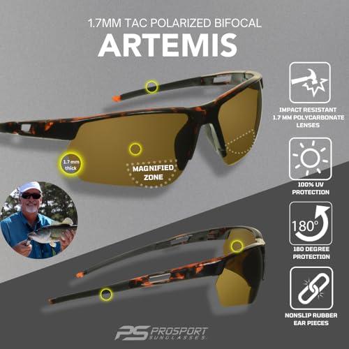 proSPORT proSPORT Polarized Bifocal Sunglass Readers Deep Sea Fishing Fisherman String Lanyard Sport Wrap UV400 Men Women Anti-Glare 1.50 2.00 2.50 c