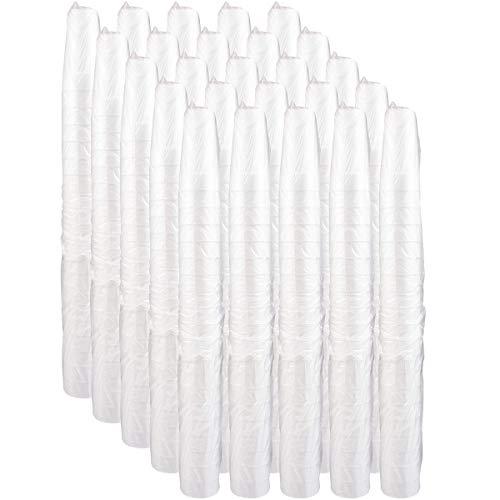 DART DART 24J16 Drink Foam Cups, Hot/Cold, 24oz, White, 25 Per Bag (Case of 20 Bags) (DCC24J16)