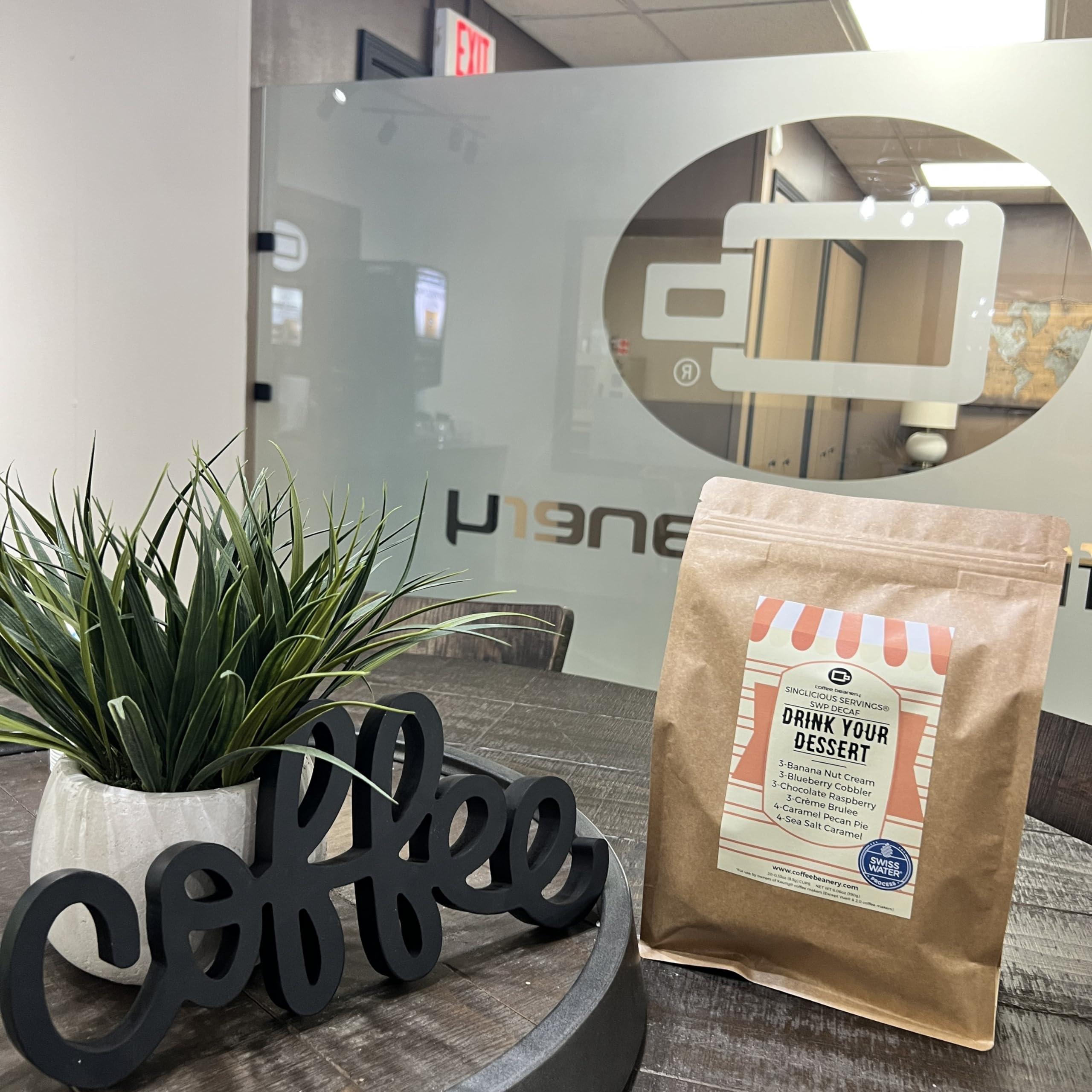 Coffee Beanery Decaf Drink Your Dessert Coffee Pod Variety Pack by Coffee Beanery | 20ct Flavored Decaf Coffee Pods Medium Roast Coffee Pods| 100% Specialty Arabica Coffee| Gourmet Coffee Pods