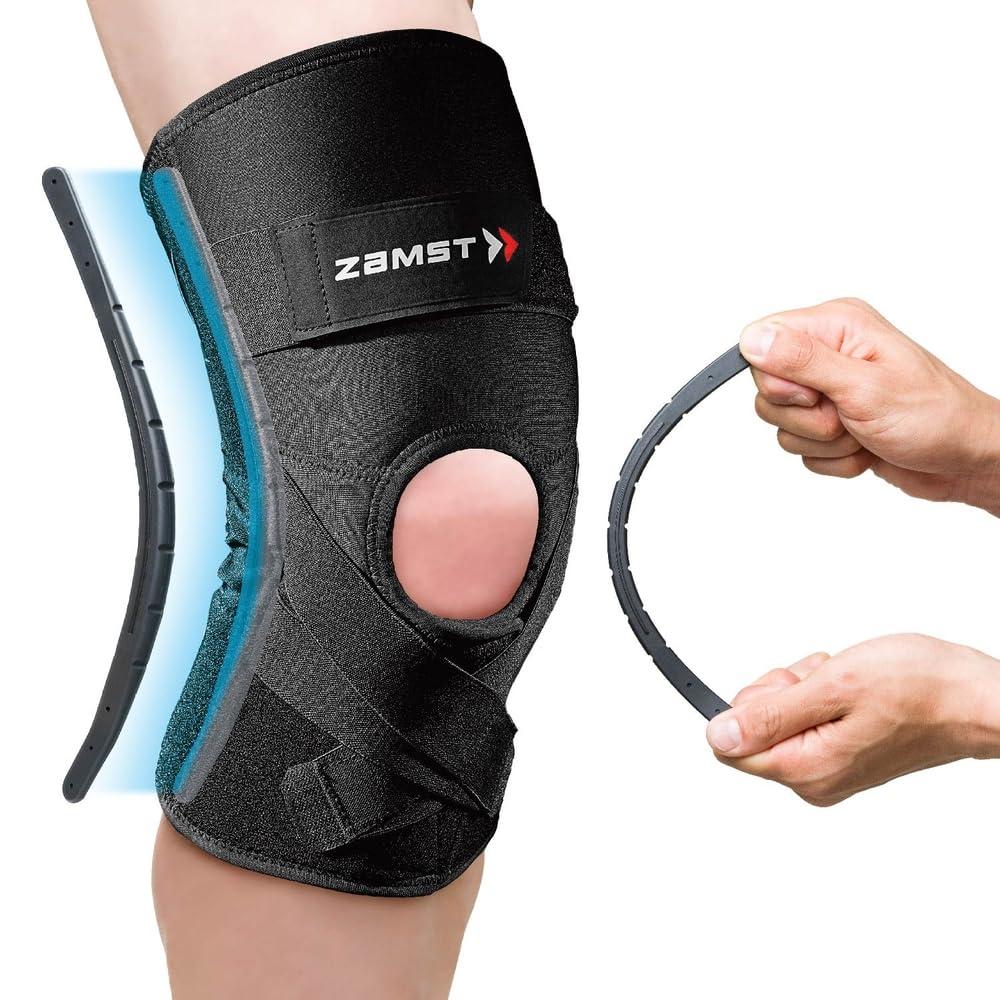 Zamst Zamst ZK-Protect Sports Knee Brace With Flexible Resin Stays Protecting the Knee Ligaments For Sprains of the ACL, MCL, LCL-for Basketball, Volleyball, Football, Soccer,Skiing (Small)