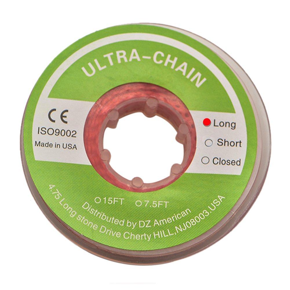 Angzhili Dental Orthodontic Elastic Chain Power Chains (Long, Red)