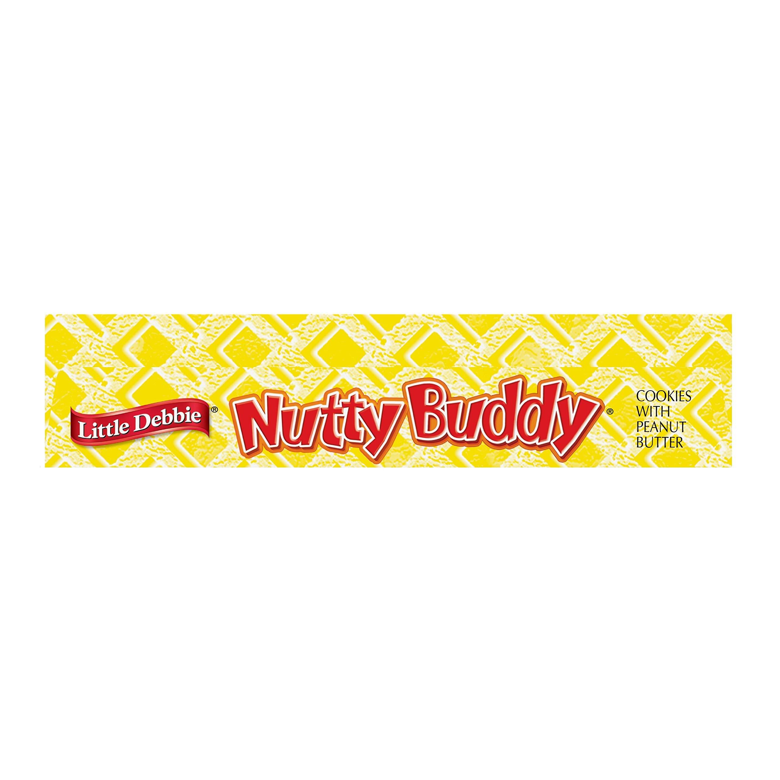Little Debbie Little Debbie Nutty Buddy Chocolate Fudge & Peanut Butter Wafer Bars, 2 Bars per Package - 2.1, Oz 50.4 Ounce (Pack of 24)