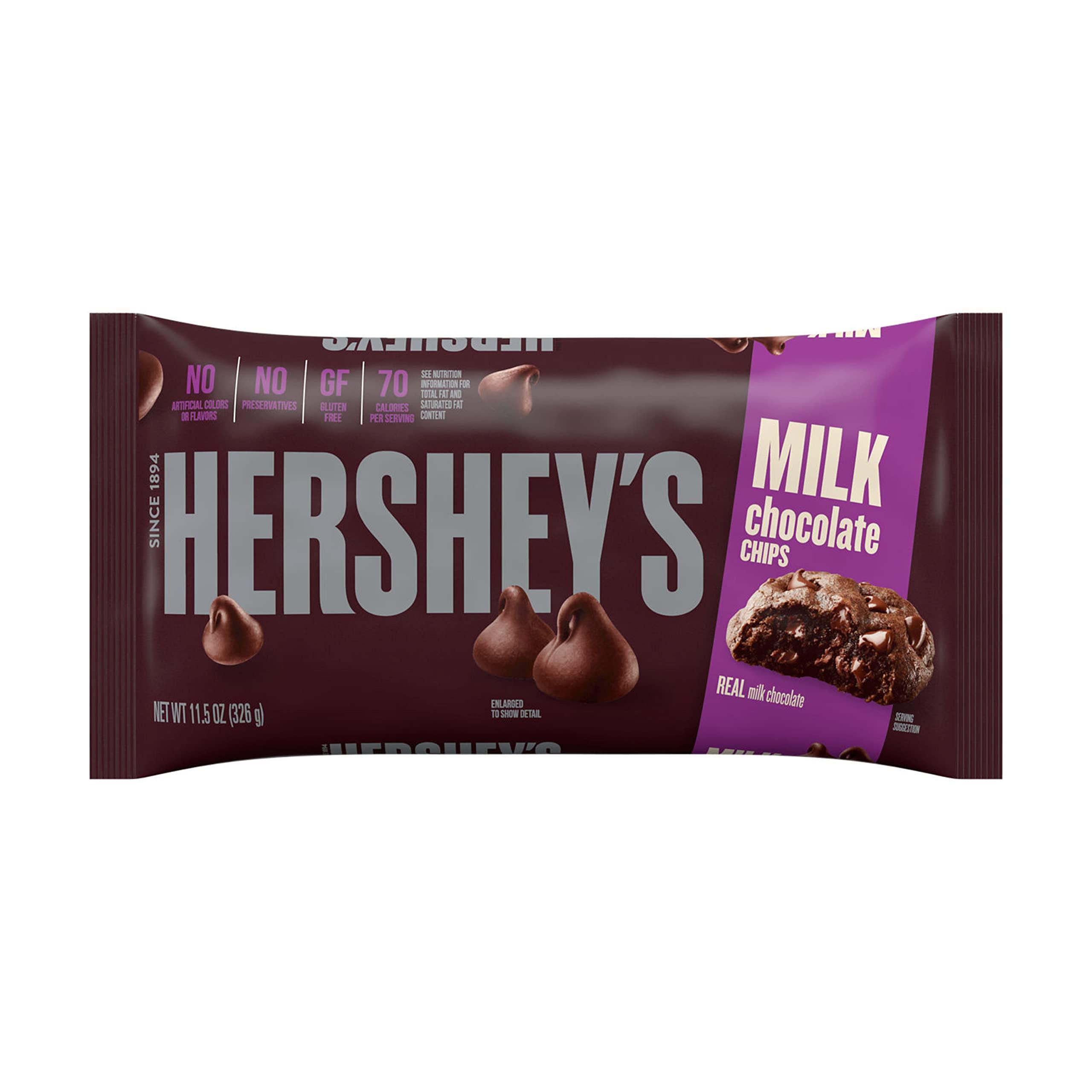 HERSHEY'S HERSHEY\'S Milk Chocolate Baking Chips Bag, 11.5 Oz
