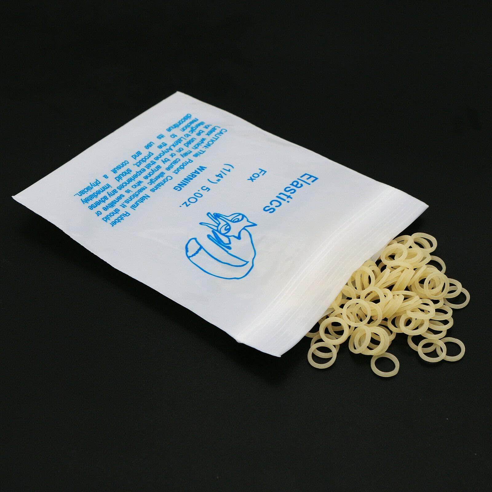 N\\C Dental Orthodontic Elastics Rubber Latex Bands Ties Braces 5.0oz Zoo Pack 10Packs 1000Pcs (Fox 1/4" 5.0oz)