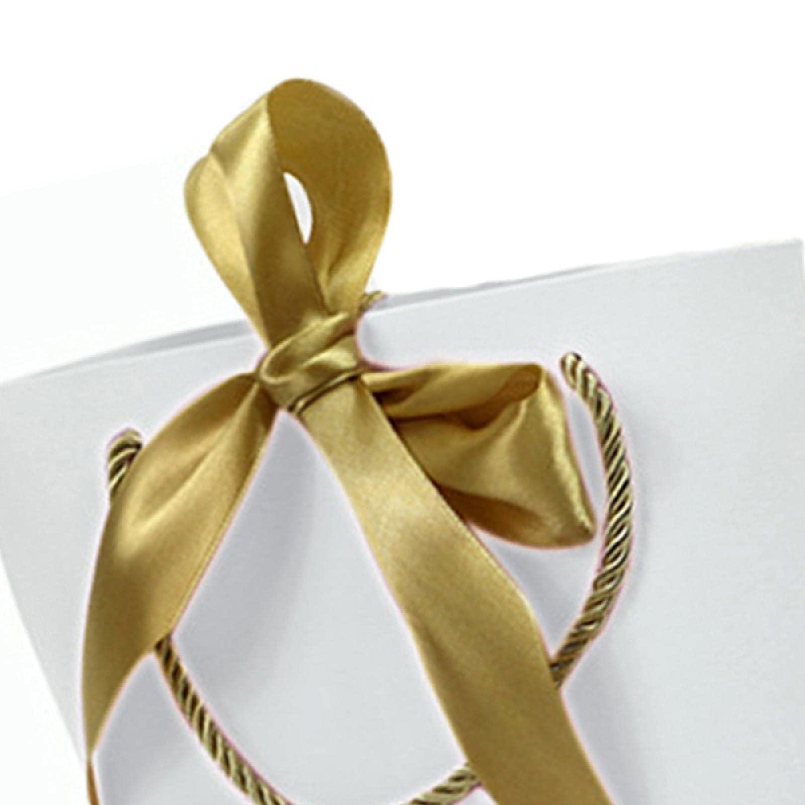 SEIWEI SEIWEI 8PCS Paper Gift Bags with Handle, Party Favor Bag Bulk with Bow Ribbon, Party Bags Bulk for Birthday, Wedding, Party Favour, Present Wrap-Pink