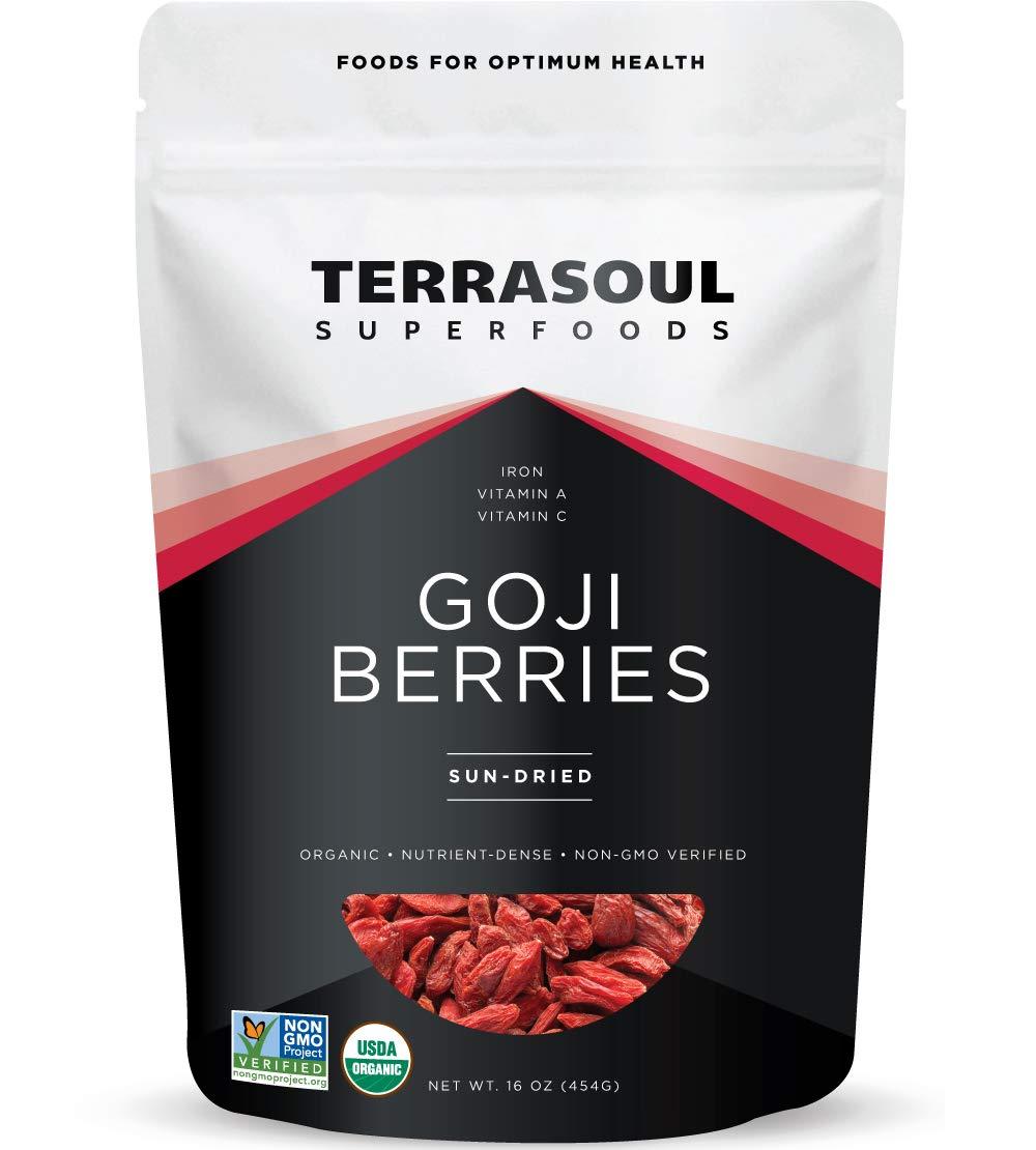 Terrasoul Superfoods Terrasoul Superfoods Organic Goji Berries, 16 Oz - Large Size | Chewy Texture | Premium Quality | Lab-Tested