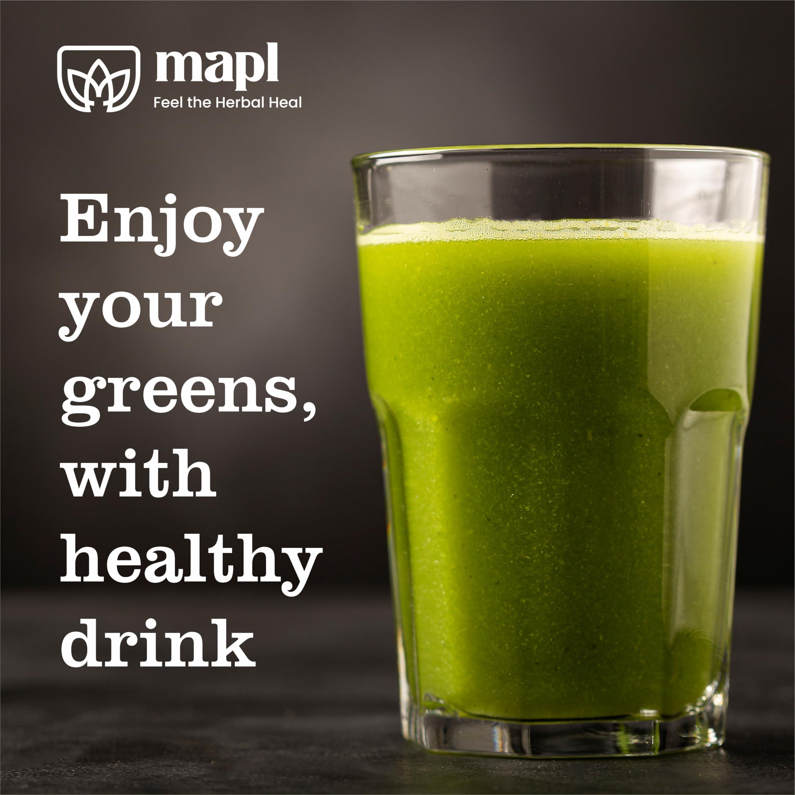 MAPL MAPL Pure Moringa Oleifera Powder | 100% Natural Ayurvedic Plant Based Dried Drumstick Tree Leaves | Raw & Natural, Rich in Nutrients, Blended for Skin & Hair Natural Ingredients | 200 Gram (7 Ounces)