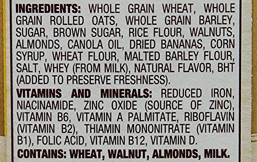 Great Grains POST GREAT GRAINS BANANA NUT CRUNCH RTE CEREAL BANANA NUT CRUNCH FLAKE AND CLUSTER BOX 15.5 OUNCES 1 (Pack of 3)