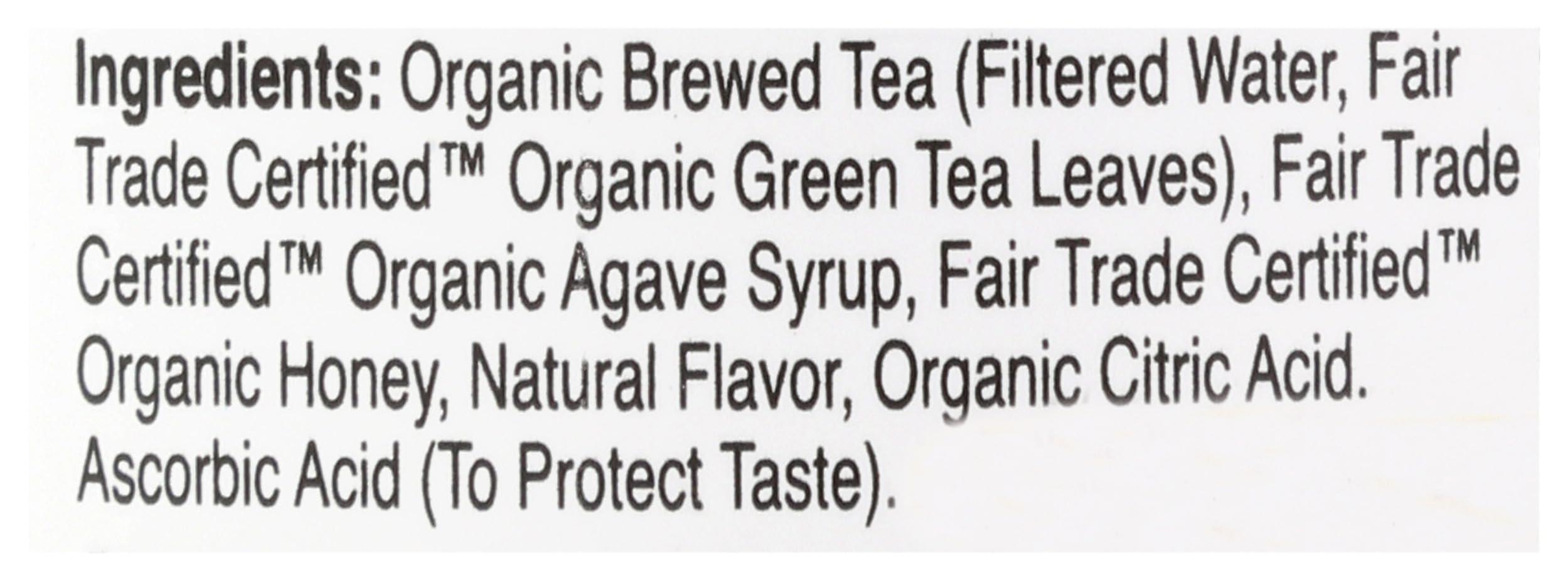 Eat the Change Eat The Change Just Ice Tea Organic Honey Green Tea, Kosher, 16 Fluid Ounces (Pack Of 12)