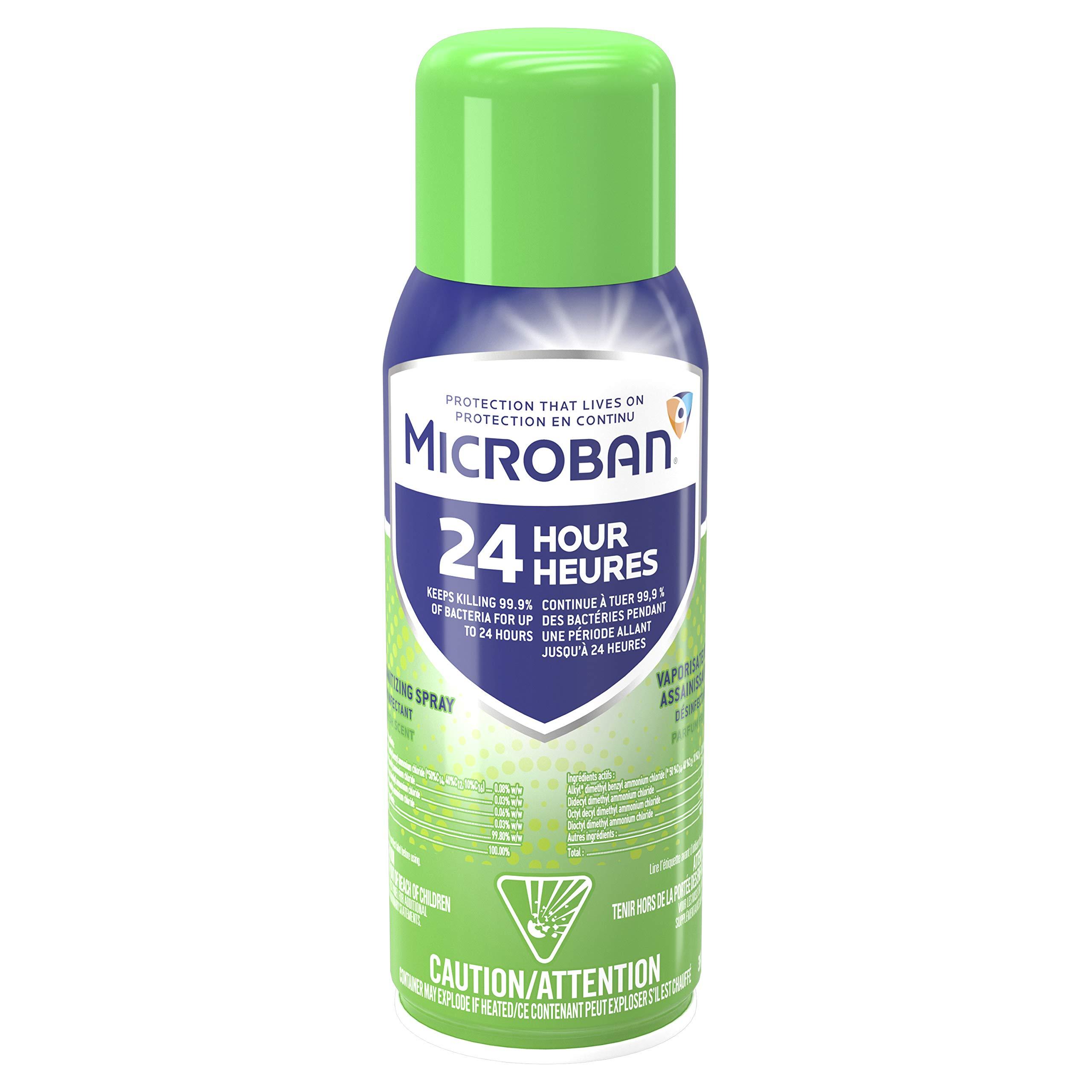 MICROBAN Microban 24 Hour Sanitizing Spray, Fresh Scent 12.5 OZ