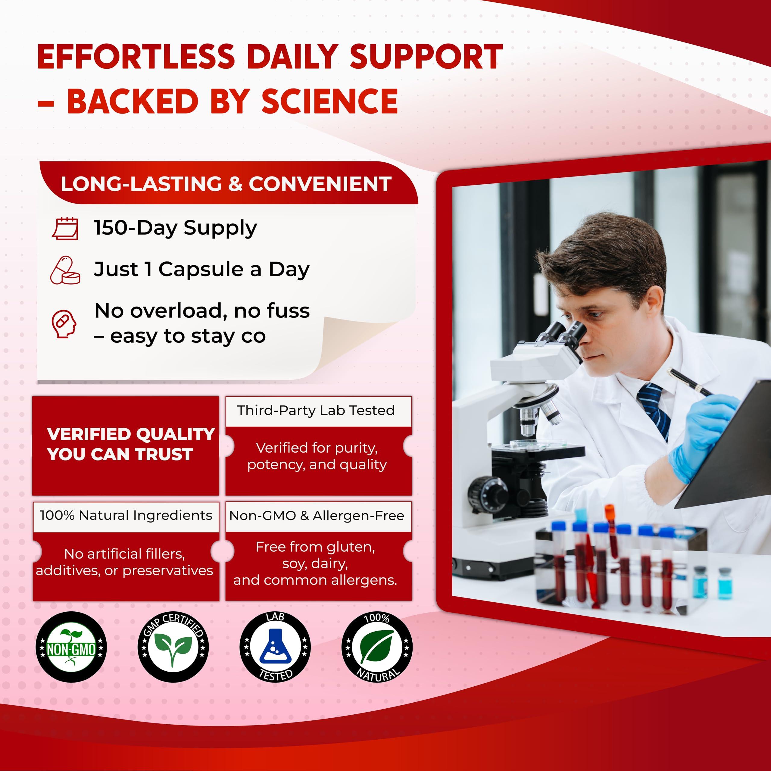 PEAKPURY PEAKPURY Collagen Biotin Resveratrol Saw Palmetto - Skin, Joint Health Support - Made in USA