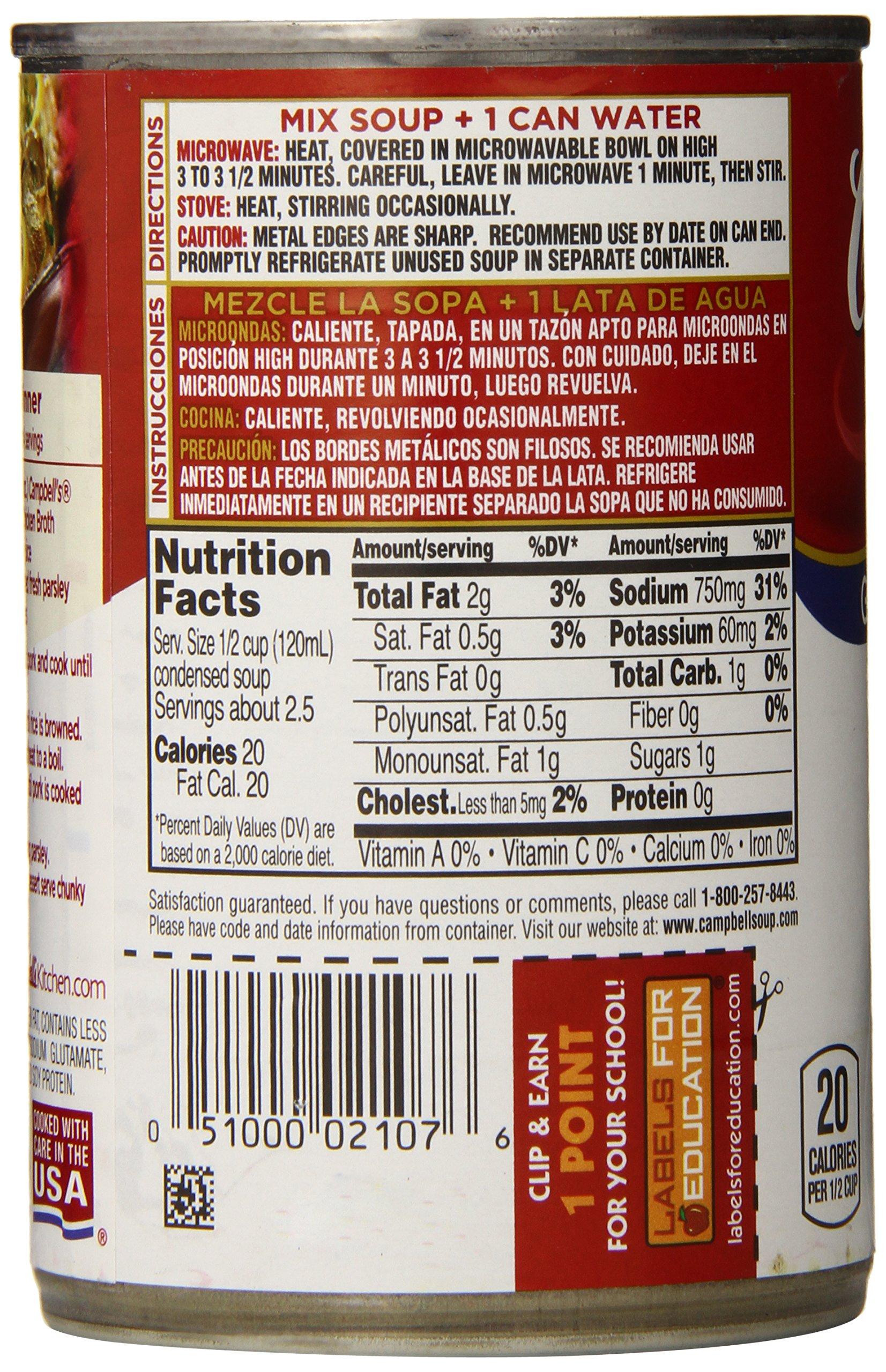 Campbell's Campbell's Condensed Chicken Broth, 10.5 Ounce (Pack of 12)