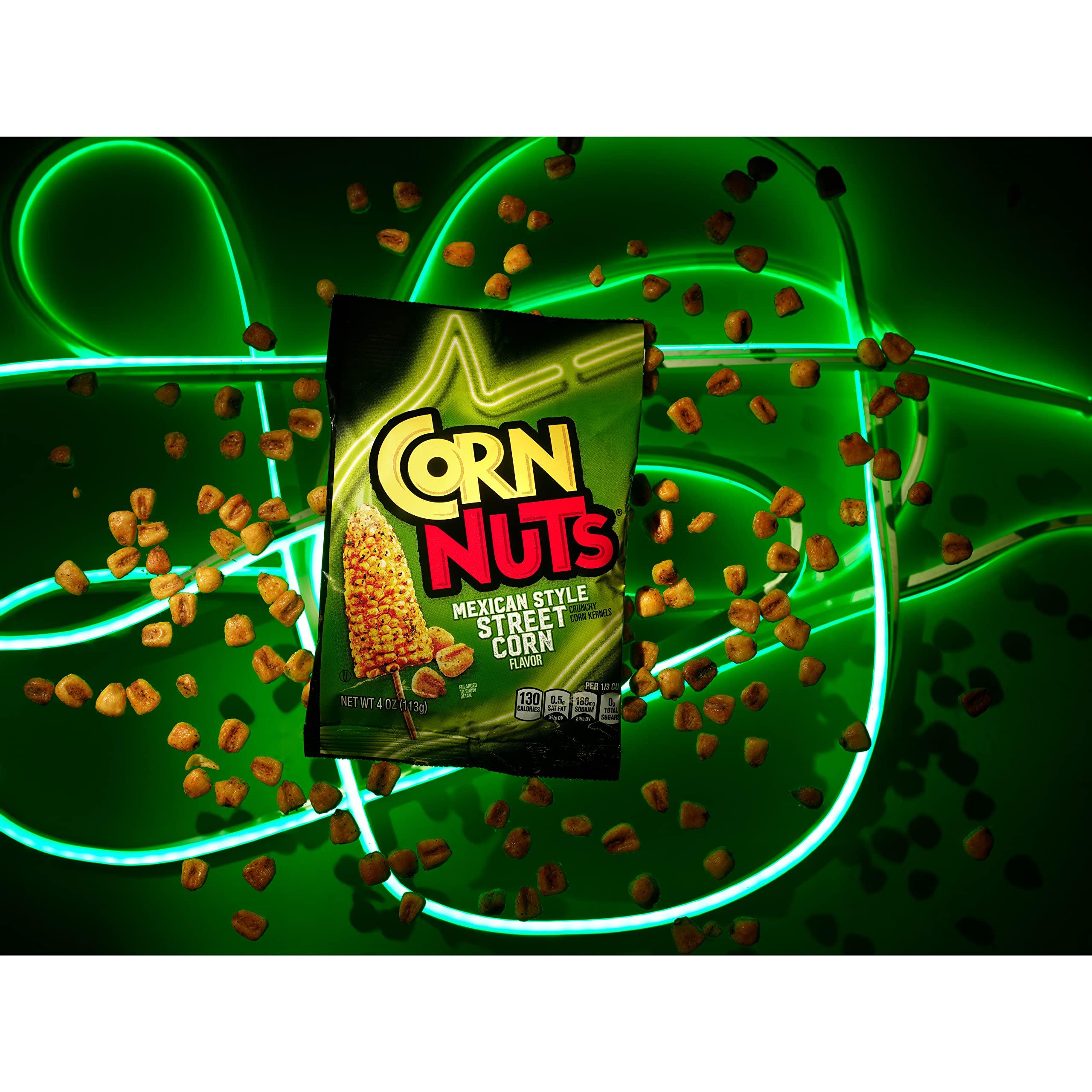 Corn Nuts CORN NUTS Mexican Street Corn Flavored Corn Kernels, Crunchy Corn Snacks, Snack Box, Variety Packs Food for Adults, 4oz. (Pack of 12)