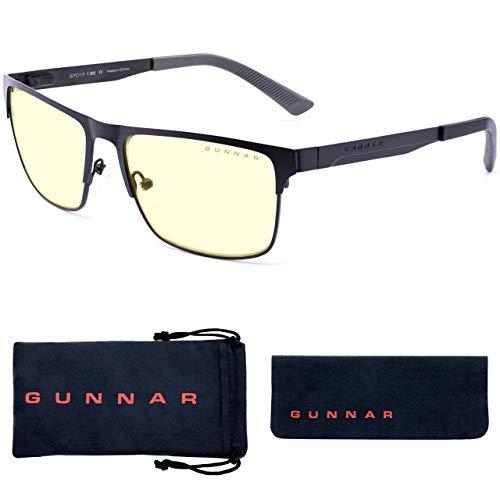 Gunnar Blue Light Glasses | Pendleton Slate/Amber by GUNNAR | Patented 65% Blue Light Protection, 100% UV Light, Anti-Reflective, Protect & Reduce Eye Strain & Dryness