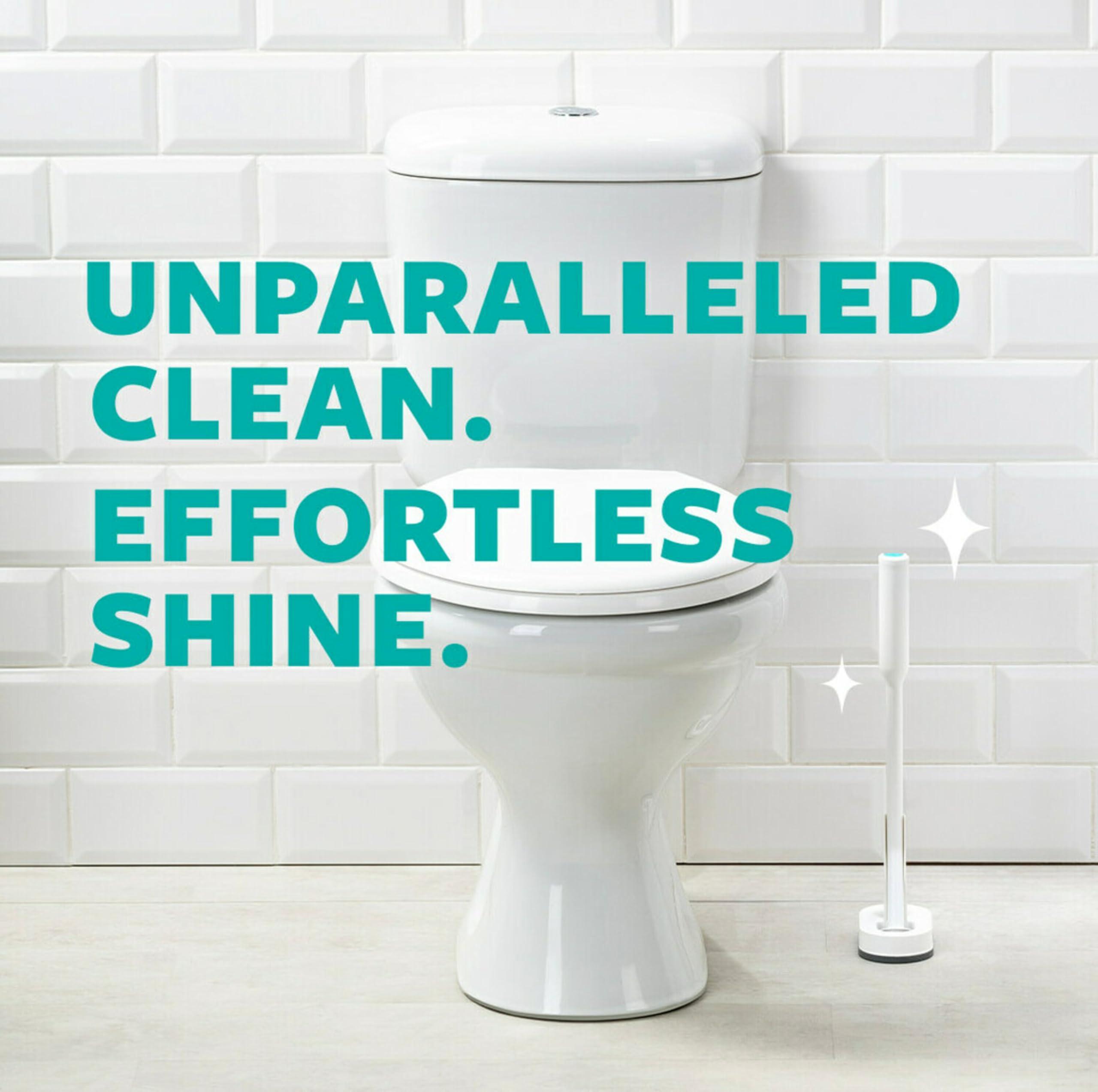 Scotch-Brite Scotch-Brite Power Scour Toilet Cleaning System, Toilet Bowl Cleaner with Disposable Scrub Pad Tablets, Includes 1 Wand, Stand and 5 Scrubbing Pad Refills