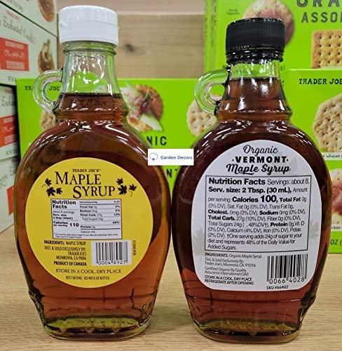 Trader Joe's2 Trader Joe's2 Grade A Maple Syrup & Organic Vermont Maple Syrup 8fl oz 236ml (Two Bottles)