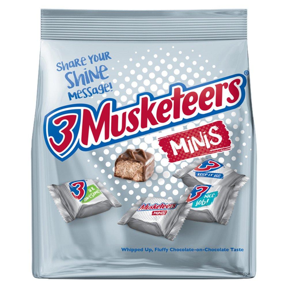 3 Musketeers 3 MUSKETEERS Chocolate Minis Size Candy Bars 8.4 Ounce Bag (Pack of 8)