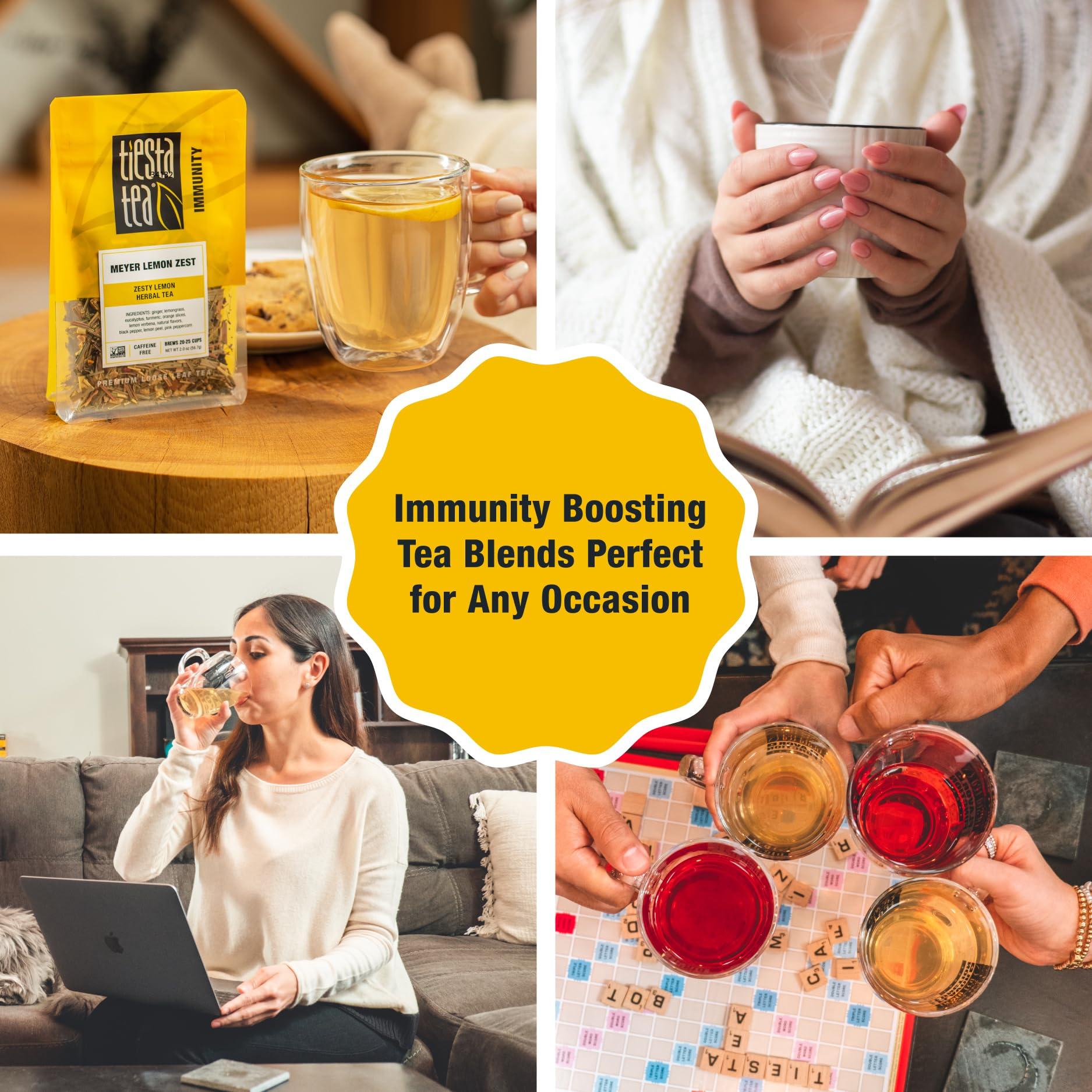 Tiesta Tea Tiesta Tea - Meyer Lemon Zest | Zesty Lemon Herbal Tea | Premium Loose Leaf Tea Blend | Caffeine Free Herbal Tea | Make Hot or Iced & Up to 25 Cups - 2 oz Resealable Pouch