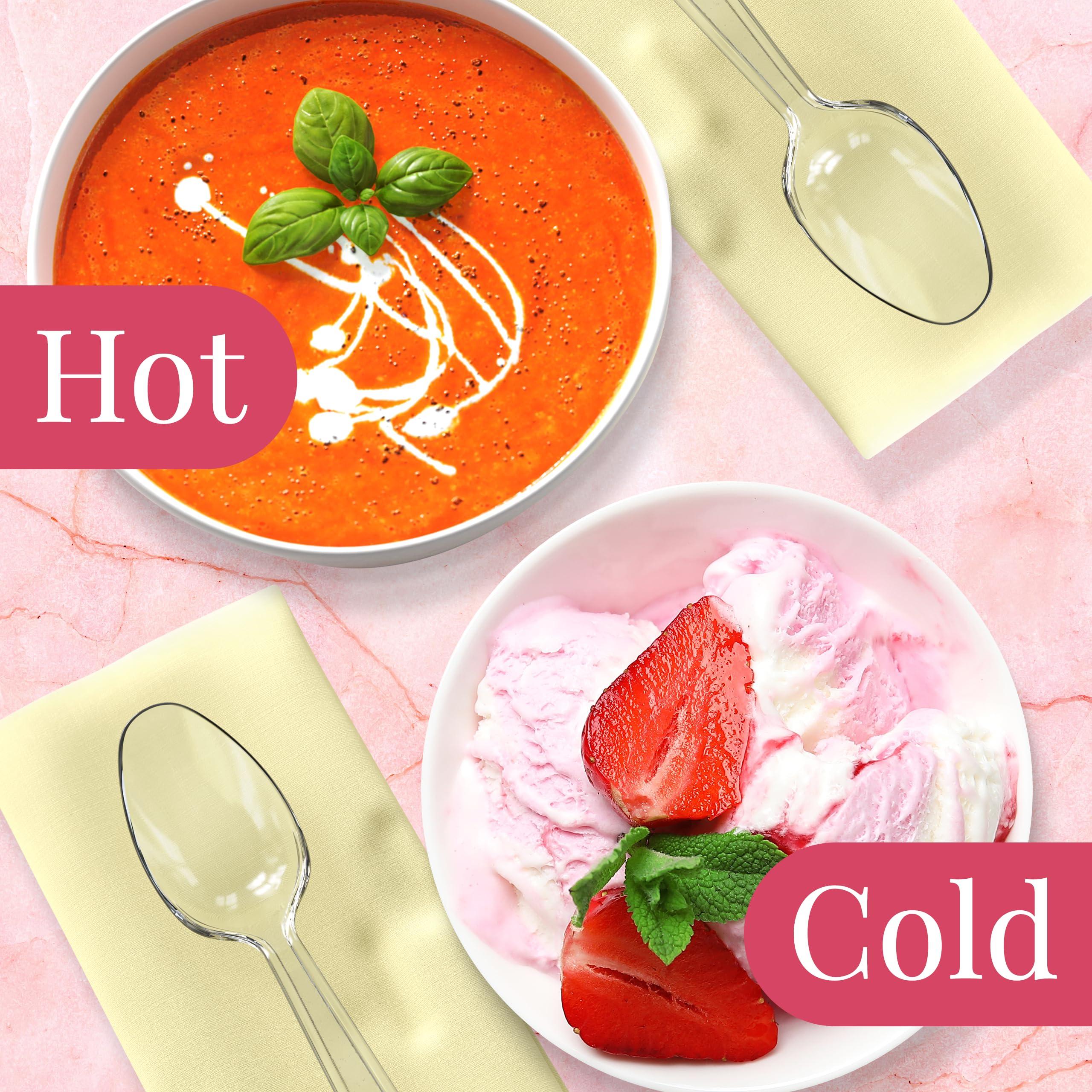 Prestee Prestee 500 Clear Plastic Spoons and Forks - Bulk, Plastic Silverware