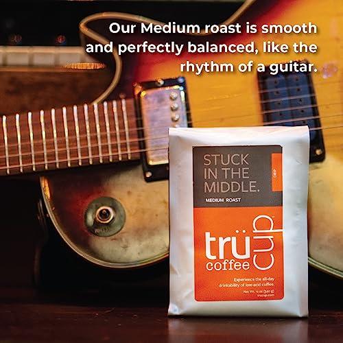 TRUCUP trcup Low Acid Medium Roast Coffee, Whole Bean 2 LB