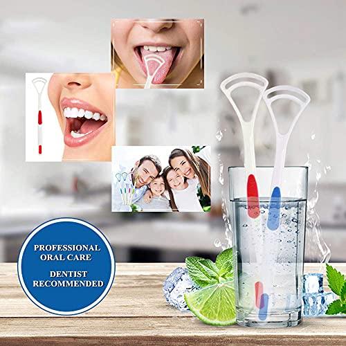 Nurpi Nurpi Plastic Tongue Cleaner for Adults and Kids Fights Bad Breath Oral Care Tongue Cleaner, Easy to Use Travel Friendly- Pack of 2