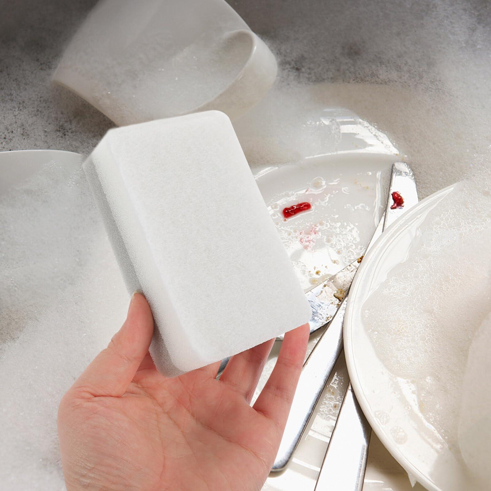 Homoyoyo Homoyoyo Dish Cleaning Sponge 10pcs Durable Scrub Scouring Sponges Water Absorbing Kitchen Cleaning Sponge for Kitchen Household