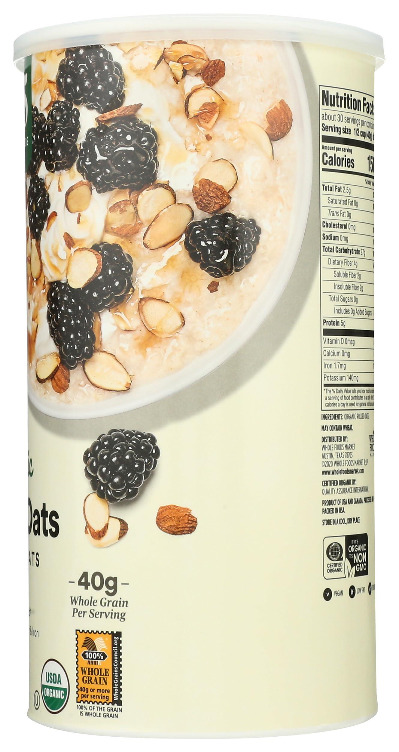 365 by Whole Foods Market 365 by Whole Foods Market, Organic Quick Oats, 42 Ounce