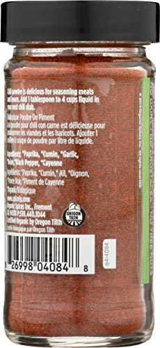 Spicely Organics Spicely Organic Chili Powder 1.70 Ounce Jar Certified Gluten Free