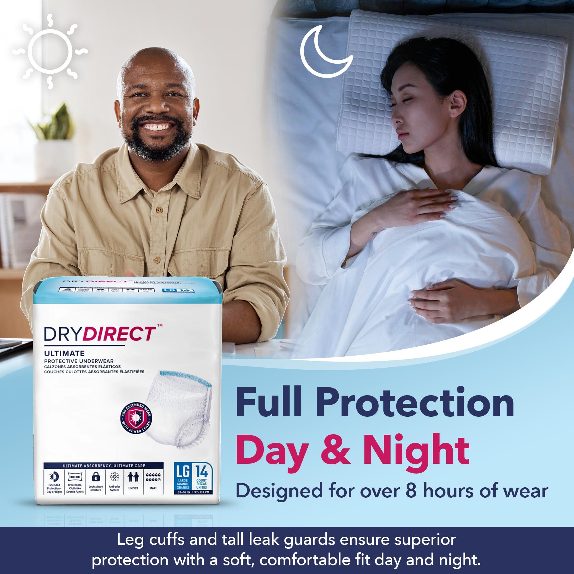 DRY DIRECT Dry Direct Ultimate Protective Underwear (Medum - Case of 56) by Parentgiving