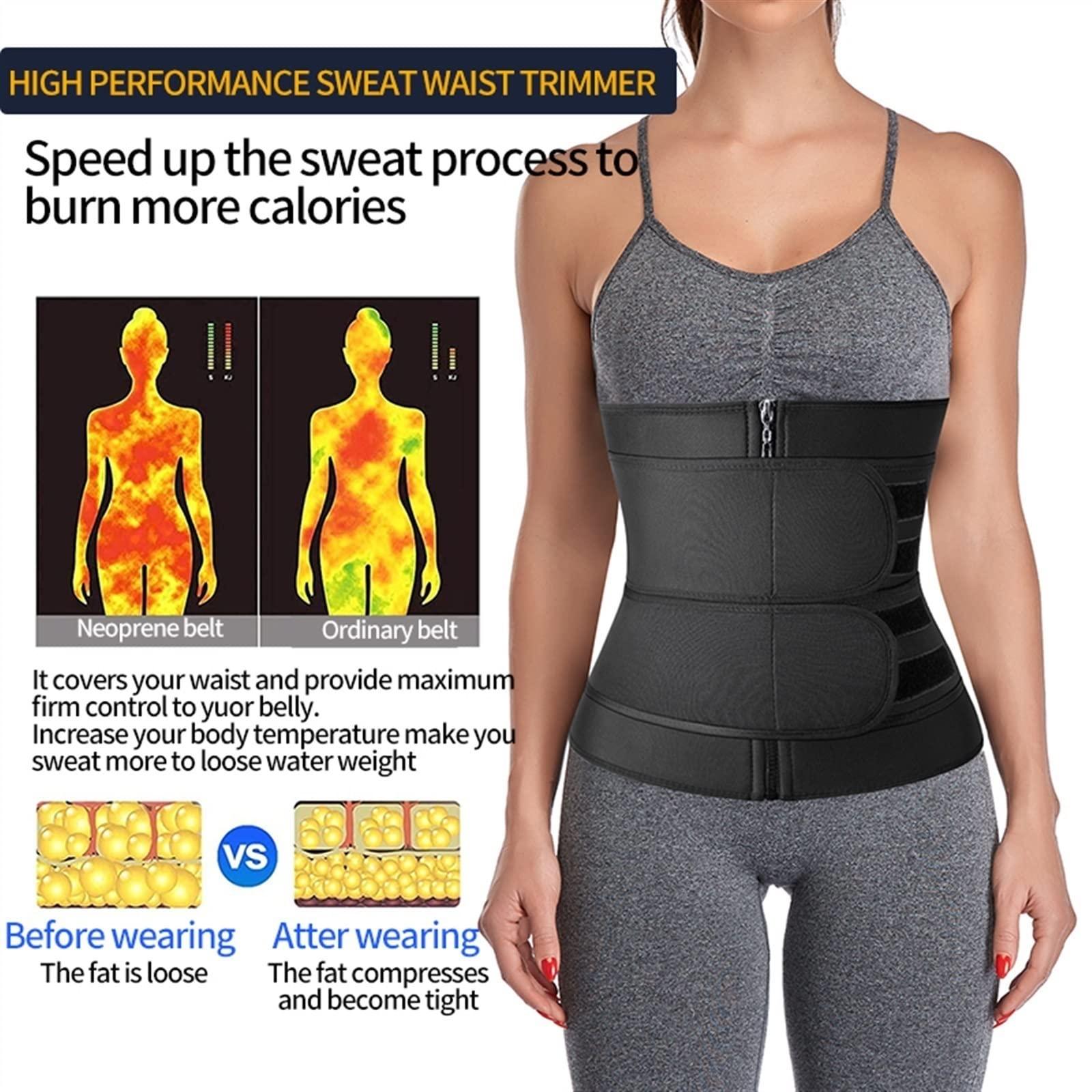 FANFENG FANFENG Women\'s Postpartum Belly Belt Back Posture Corrector Wasit Trainer Adjustable Double Pull Lumbar Support Corset (Color : Black, Size : XXL/XX-Large)