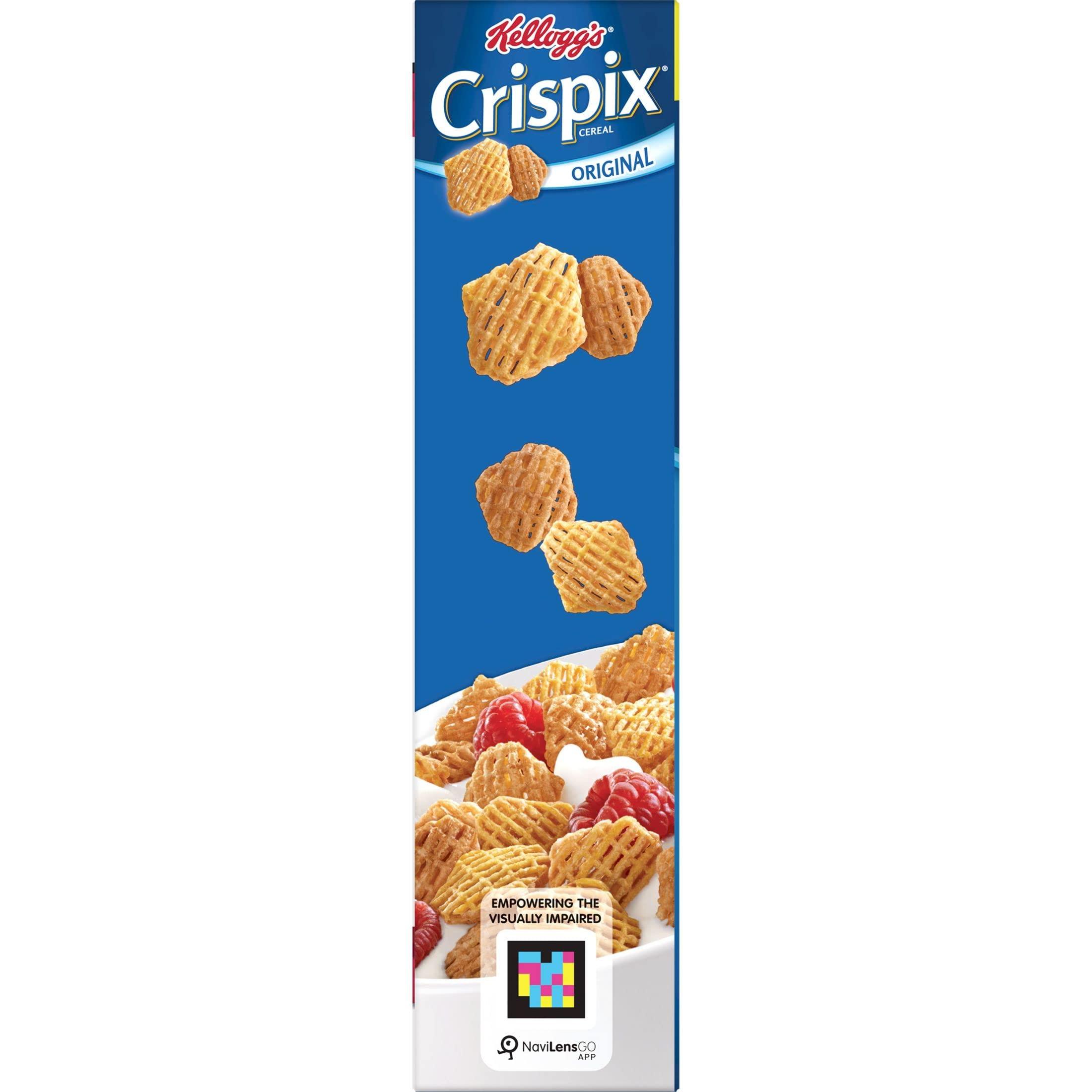 Crispix Kellogg\'s Crispix, Breakfast Cereal, Original, Family Size, 18oz Box