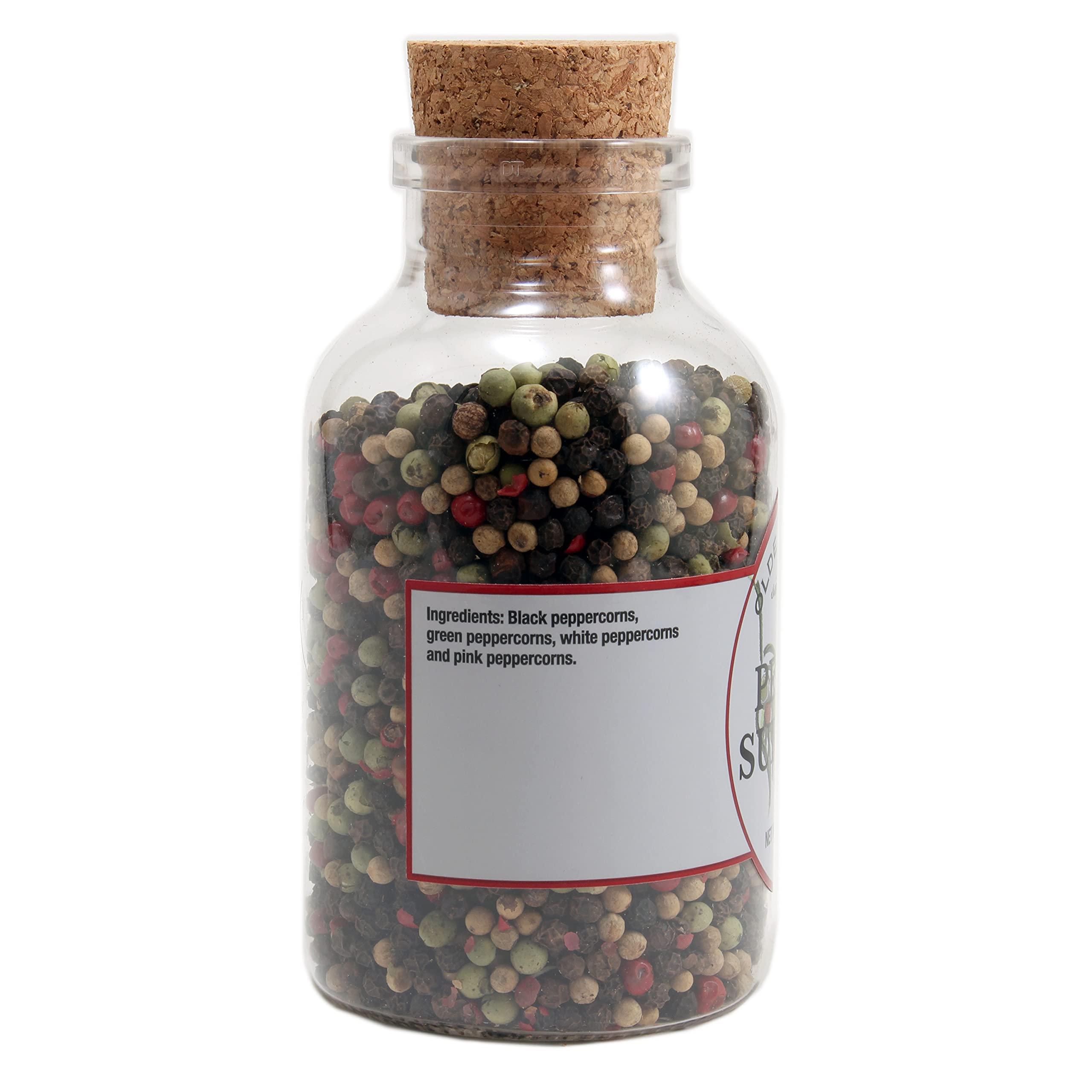 OLDE THOMPSON SINCE 1944 Olde Thompson Pepper Supreme, Whole Pepper Blend with White, Black, Pink, and Green Peppercorns, Refill for Pepper Grinders, 5.8 Ounce