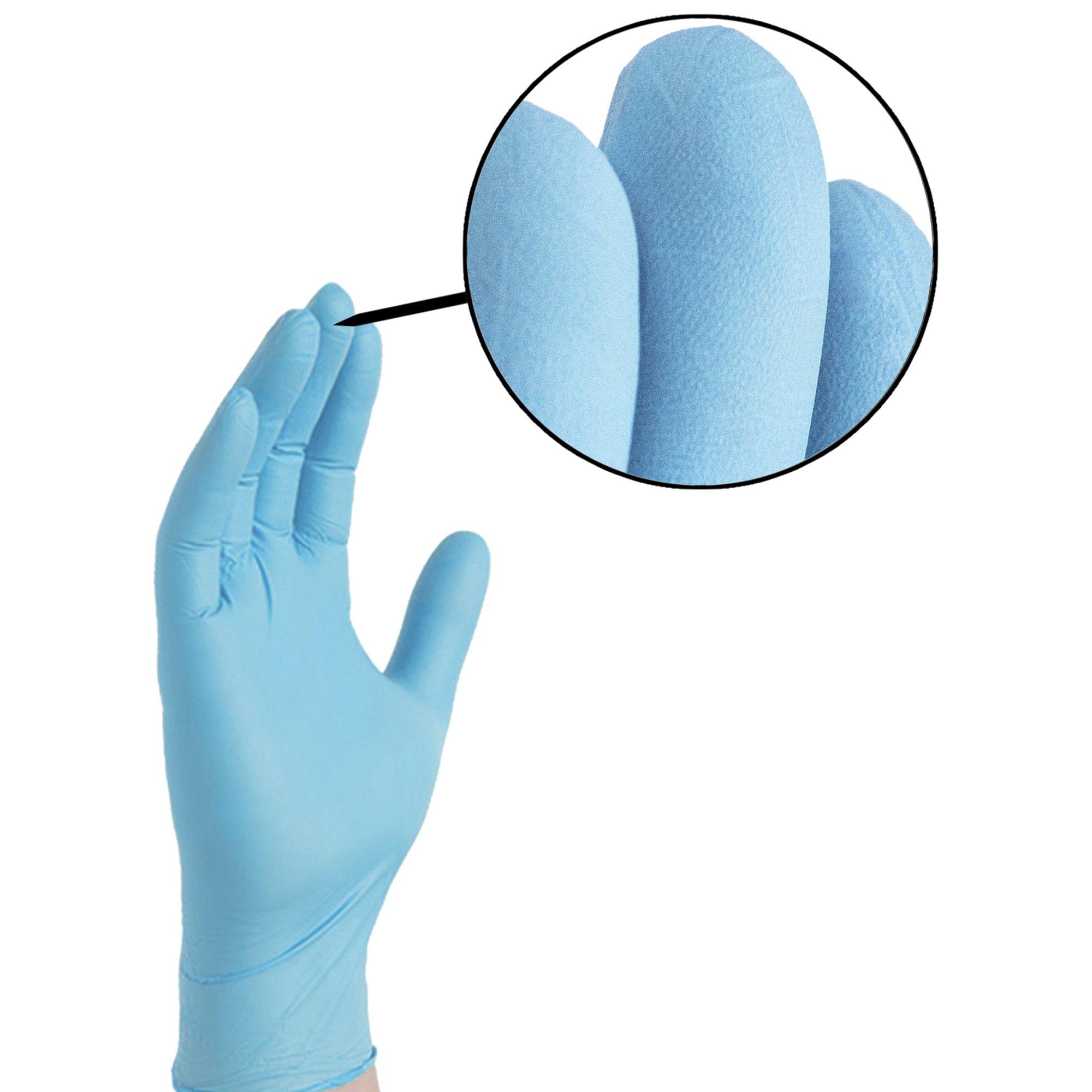 Ammex AMMEX X3 Series X348100 Non-Sterile Disposable Gloves, XL, Nitrile, Powder-Free, Blue