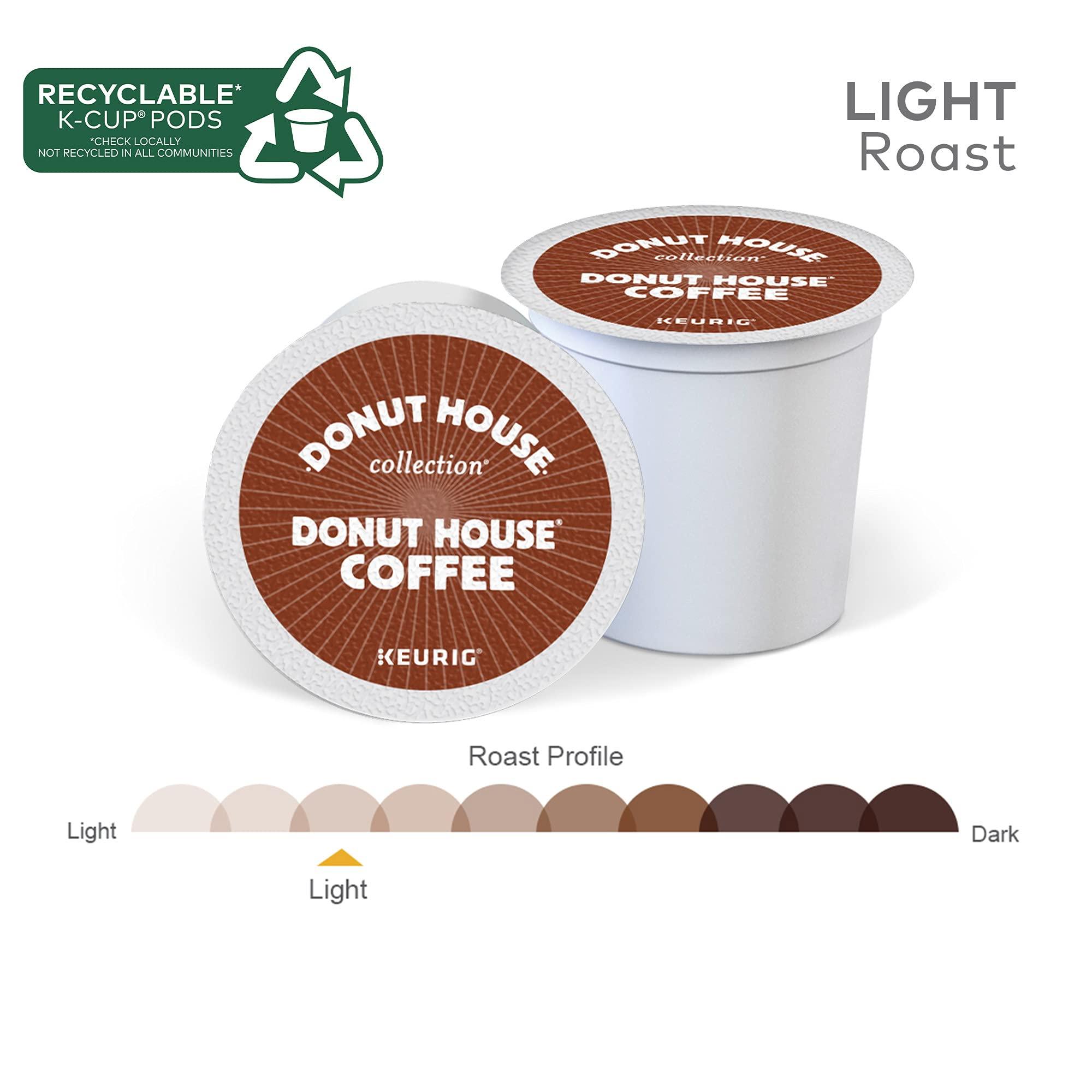 Donut House Collection Donut House Collection Donut House Coffee Keurig Single-Serve K-Cup Pods, Light Roast Coffee, 96 Count
