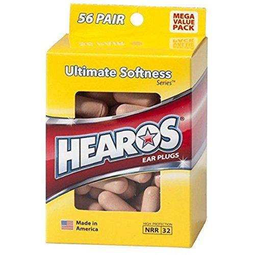 Hearos Hearos Ultimate Softness Series Ear Plugs 56 pairs (Pack of 12)