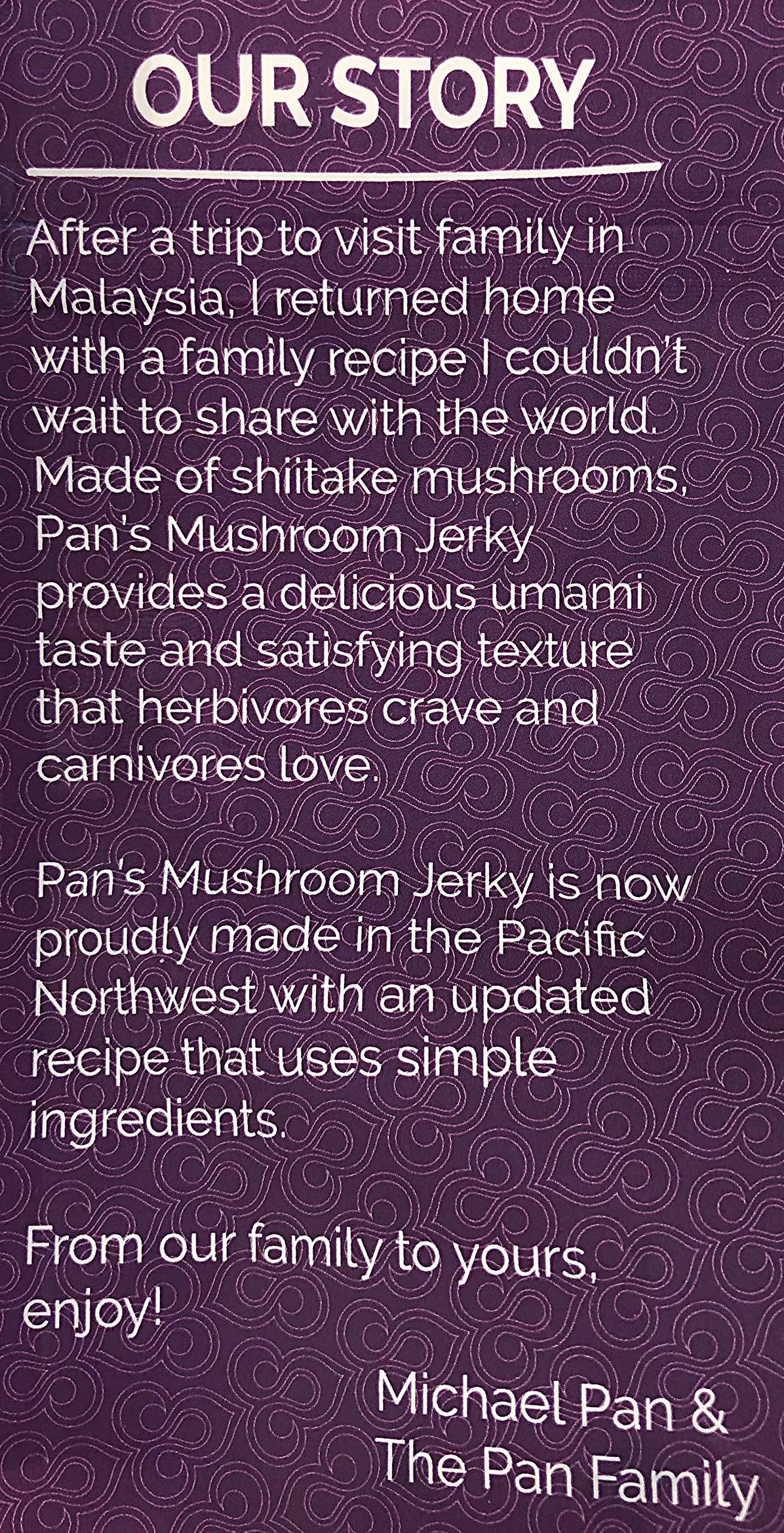 Pan's Pan's, Mushroom Jerky, Zesty Thai Flavor (Meat-free), 2.20 oz (Pack of 3)