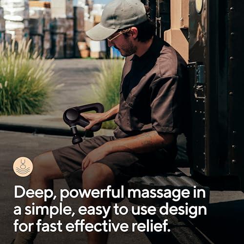 TheraGun TheraGun Prime Quiet Deep Tissue Therapy Massage Gun - Bluetooth Enabled, Electric Percussion Massage Gun & Personal Massager for Pain Relief in Neck, Back, Leg, Shoulder and Body (Black - 5th Gen)