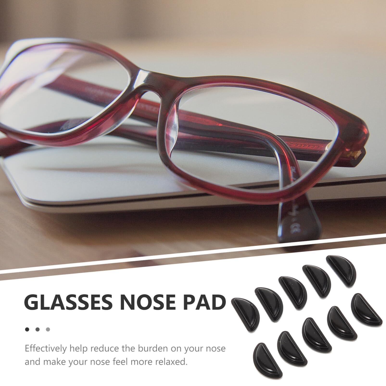 Healifty 5 Pairs Glasses Parts Glasses Bridge Pad Eyewear Nose Bridge Pads Nose Bridge Pads for Glasses Spectacle Nose Pads Nose Pads for Glasses Frames Glasses Silica Gel Half Moon